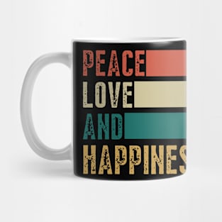 Peace Love Happiness Mug